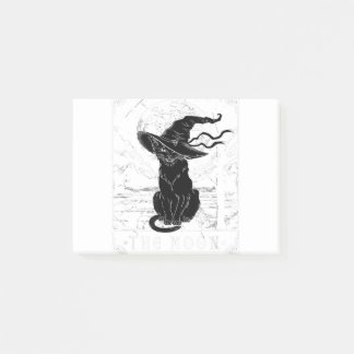 Post-it® Carte Tarot Crescent Moon Et Casquette Chat Noir H
