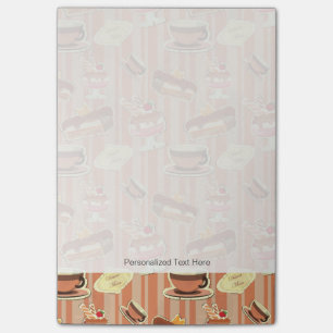 Post-it® Carte Vintage Avec Dessert De Fraise