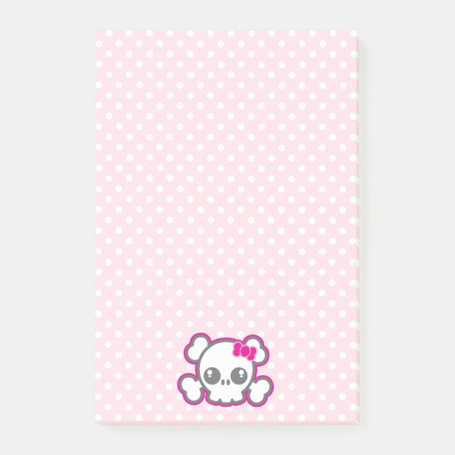 Post-it® Cartes à notes Kawaii Pink Ribbon (Devant)