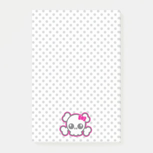 Post-it® Cartes à notes Kawaii Pink Ribbon