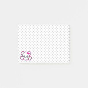 Post-it® Cartes à notes Kawaii Pink Ribbon