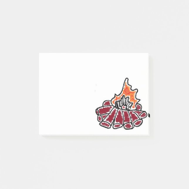 Post-it® Cartoon Camping extérieur Camping confortable (Devant)