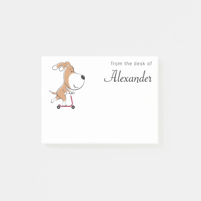 Post-it® Cartoon Drôle Chien Chien Chien Chien Chien Puppy  (Devant)