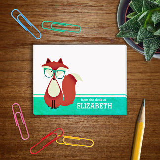 Post-it® Cartoon sucré Red Fox personnalisé