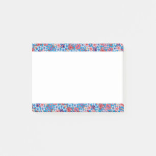 Post-it® Cascade bleue en cascade Floral Chirimen