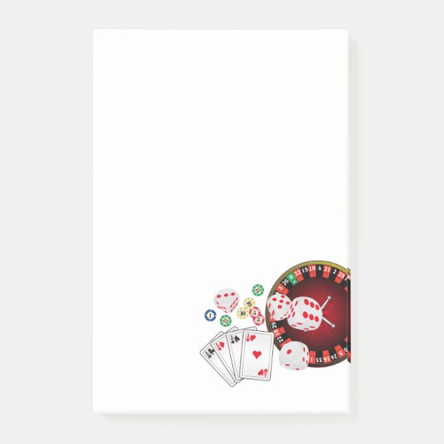 Post-it® casino, poker, objet adulte (Devant)