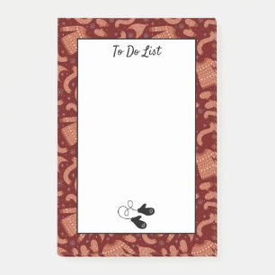 Post-it® Casquette de Noël moche Scarf rouge à faire Liste