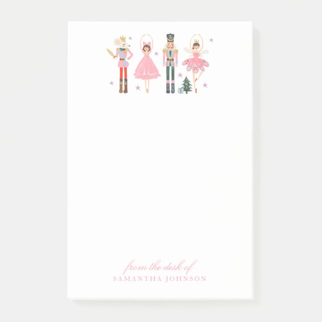 Post-it® Casse-Noisette Rose De Noël Du Bureau De (Devant)