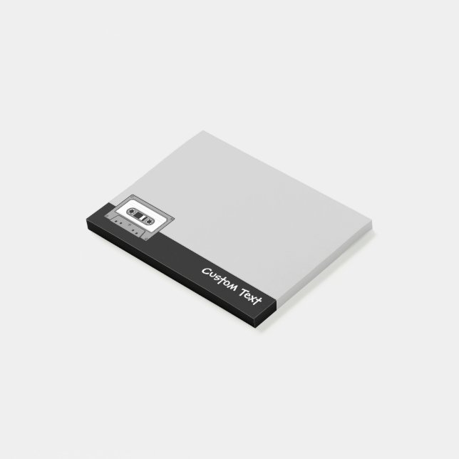 Post-it® Cassette audio Grey (Incliné)