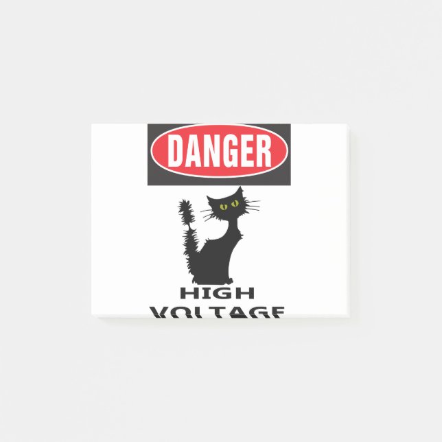 POST-IT® CAT DE HAUTE TENSION (Devant)