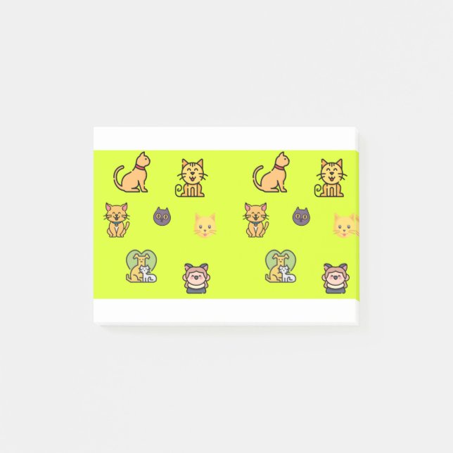 Post-it® Cat Dog Pets Paws (Devant)