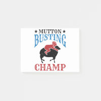 Cavalier de mouton champion de Mutton Busting