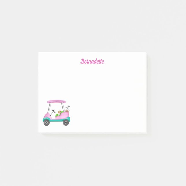 Post-it® Cavalier King Charles Spaniel dans un chariot de g (Devant)