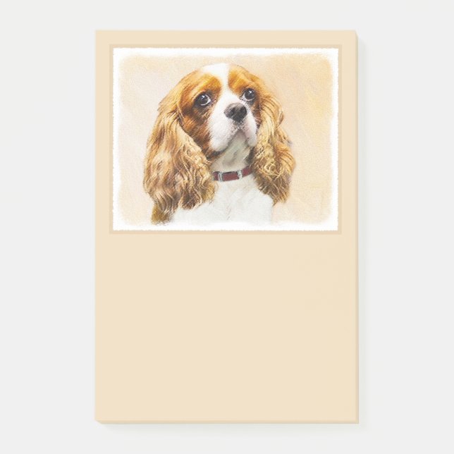 Post-it® Cavalier King Charles Spaniel Peinture originale (Devant)