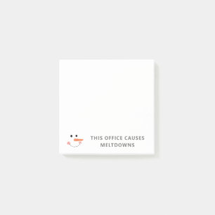 Post-it® Ce bureau provoque des fusions Citation drôle Snow