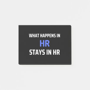 Post-it® Ce Qui Se Passe En RH Reste En RH