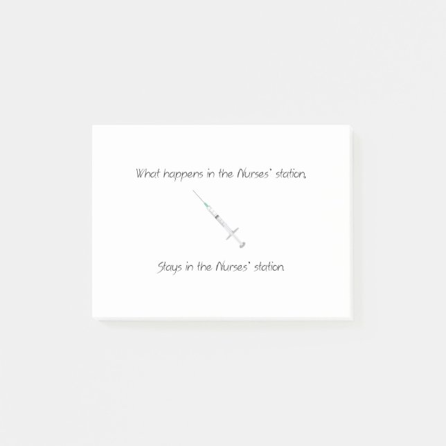 Post-it® Ce qui se produit dans la station des infirmières (Devant)
