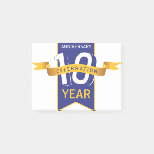 Post-it® Célébration de l'année du 10e anniversaire