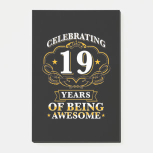 Post-it® Célébrer 19 Ans D'Être Étonnant