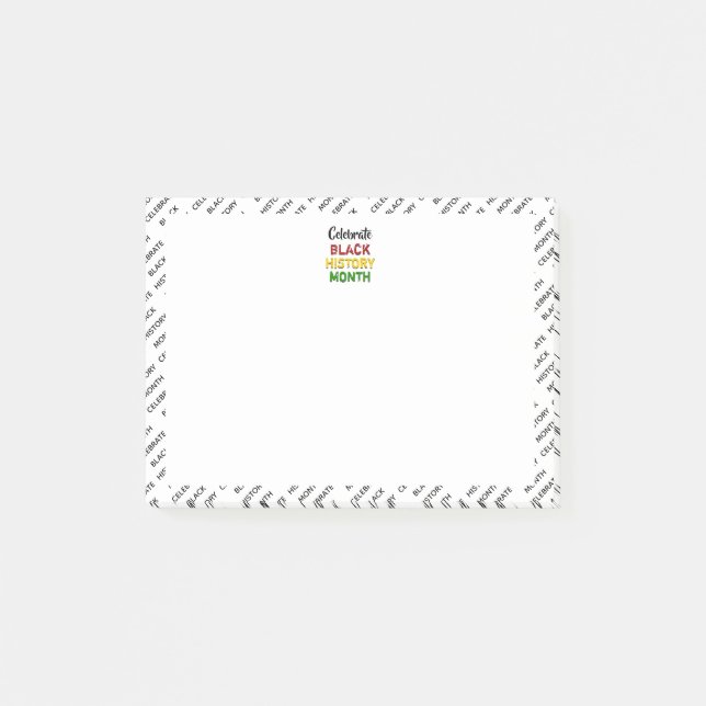 Post-it® Célébrer le Mois de l'histoire des Noirs (Devant)