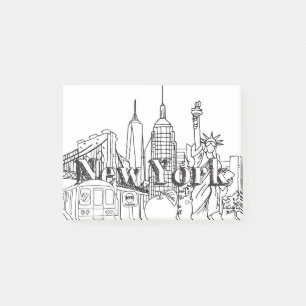 Post-it® Centre-ville NYE New York Vacances Souvenirs NYC C