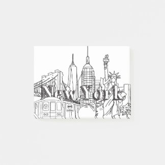 Post-it® Centre-ville NYE New York Vacances Souvenirs NYC C