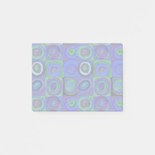 Post-it® Cercle Carré Kandinsky Farbstudie Blue Quadrate
