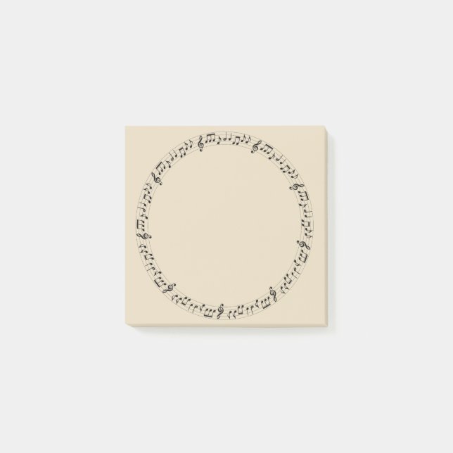 Post-it® Cercle de musique (Devant)