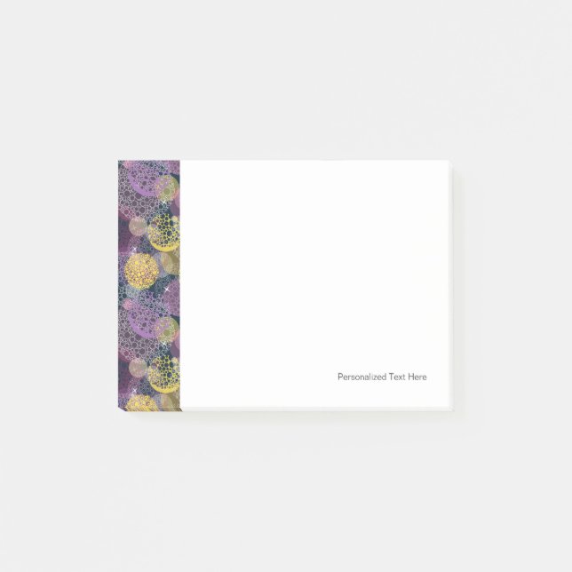 Post-it® Cercle de points Polka de la Cute Abstraite (Devant)