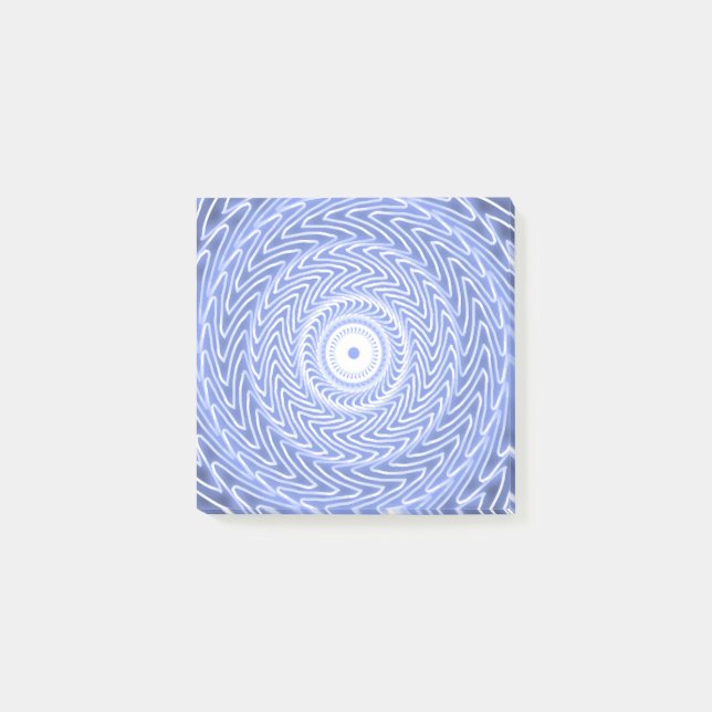 Post-it® Cercles bleus tourbillonner motif (Devant)