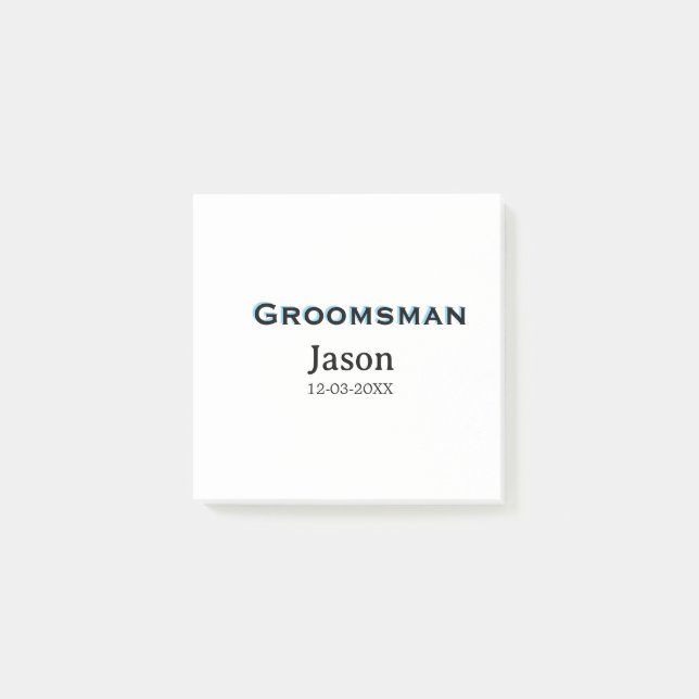 Post-it® Cérémonie de mariage garçon d'honneur enterrement  (Devant)