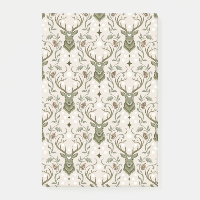 Post-it® Cerf Tribal Boho, Rêvant de Cerf (Devant)