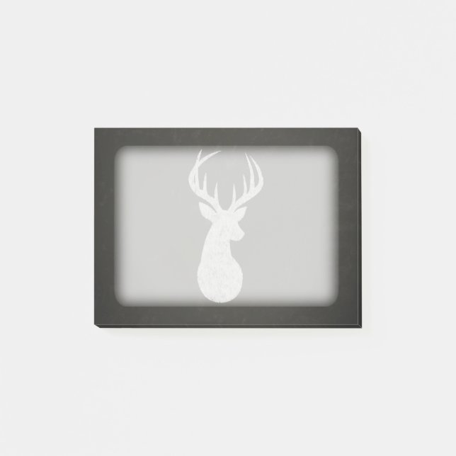 Post-it® Cerfs communs avec le dessin de craie (Devant)