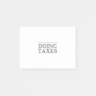 Post-it® 'C'Est La Saison De Faire Des Taxes Déposer Vacanc
