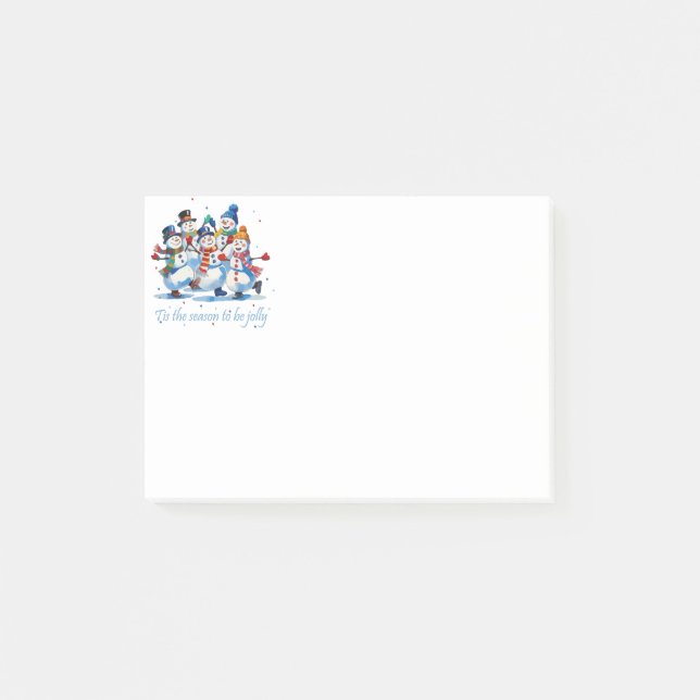 Post-it® C'est la saison d'être joyeux Danse des bonshommes (Devant)