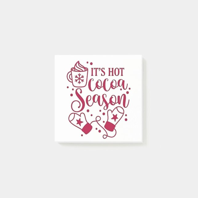 Post-it® C'est la saison du chocolat chaud Cacoa Noël  (Devant)