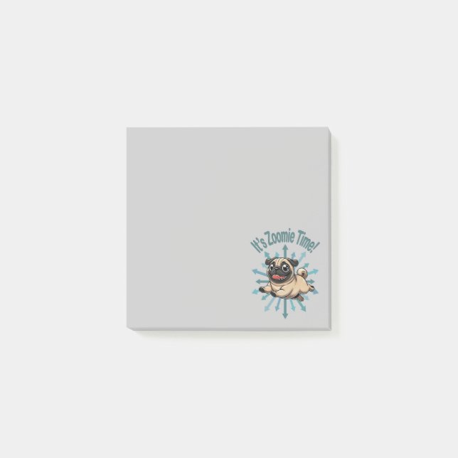 Post-it® C'est le Carlin de temps Zoomie (Devant)