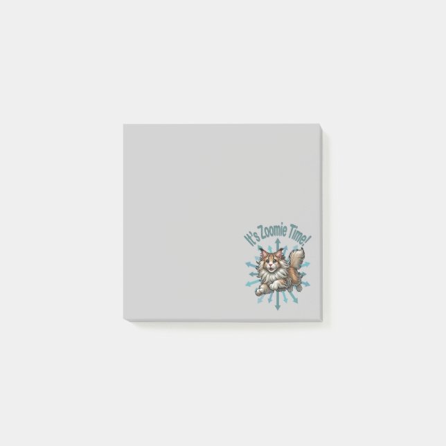 Post-it® C'est l'heure de Zoomie, chat Maine Coon (Devant)