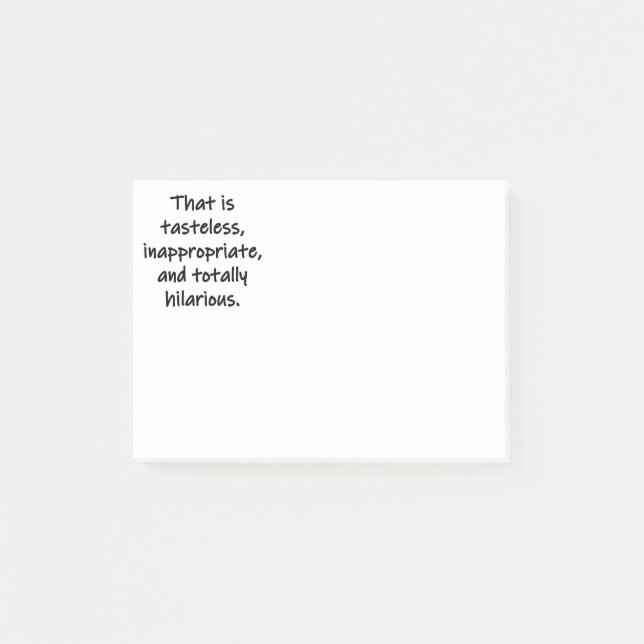 Post-it® C'est Tasteless (Devant)