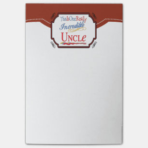 Post-it® C'est un oncle vraiment incroyable Gift