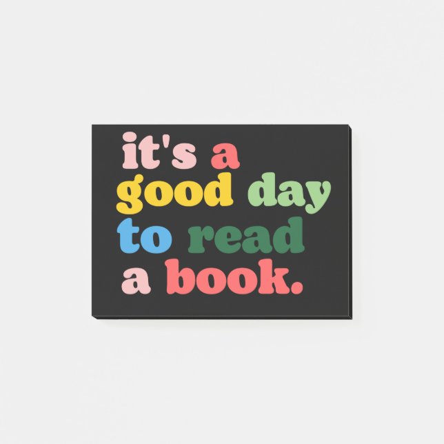 Post-it® C'est une bonne journée pour lire un livre (Devant)