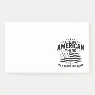 Post-it® C'est une chose américaine humour patriotique USA