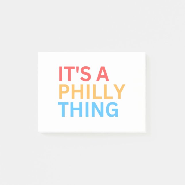 POST-IT® C'EST UNE CHOSE PHILLY (Devant)