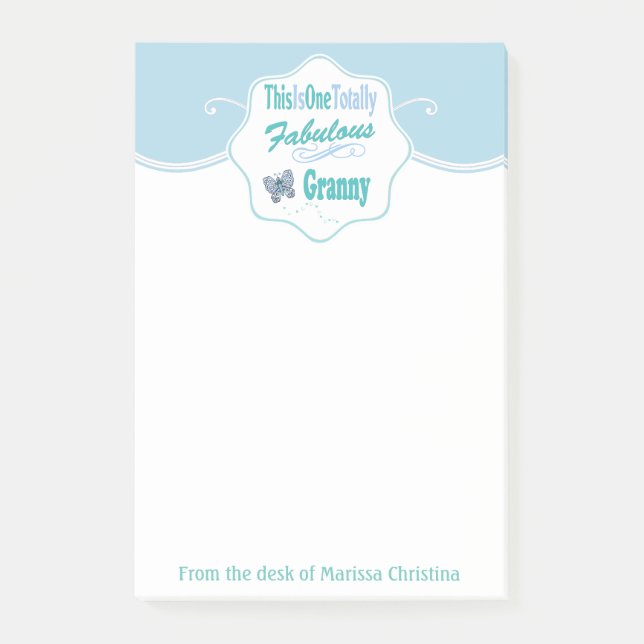 Post-it® C'est une mamie totalement fabuleuse (Devant)