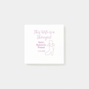 Post-it® cette épouse est une fille de spectacle enterremen