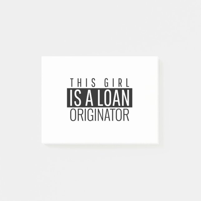 Post-it® Cette Fille Est L'Originaire Du Prêt (Devant)