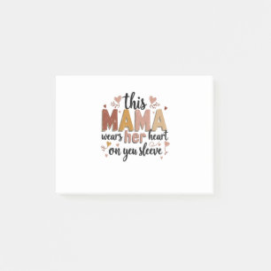 Post-it® Cette maman porte son coeur sur son manteau