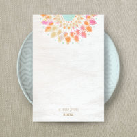 Chakra Lotus Fleur Mandala Floral Bloc-notes