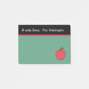 Post-it® Chalkboard Teacher's Apple Post It Notes Cadeau
