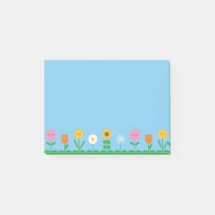 Post-it® Champ de fleurs de Kawaii